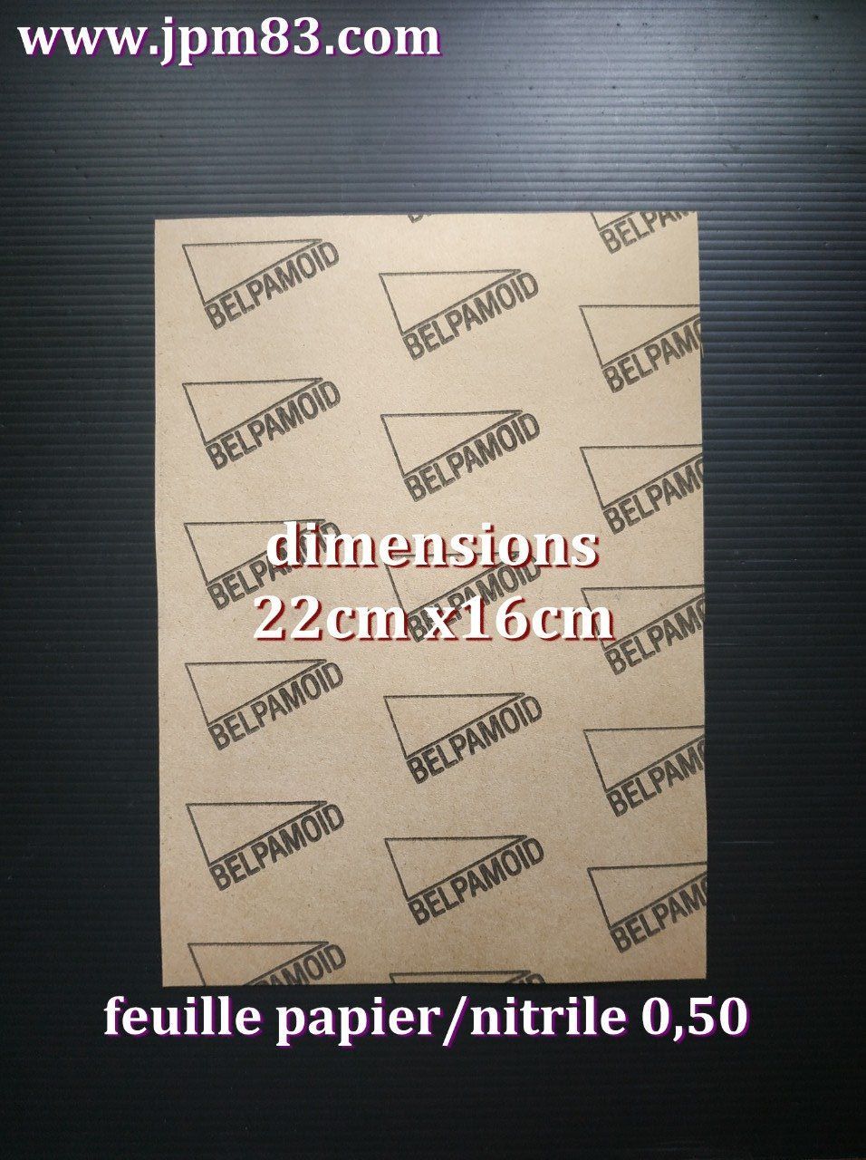 1 FEUILLE papier nitrile ep. 0.50  16x22cm