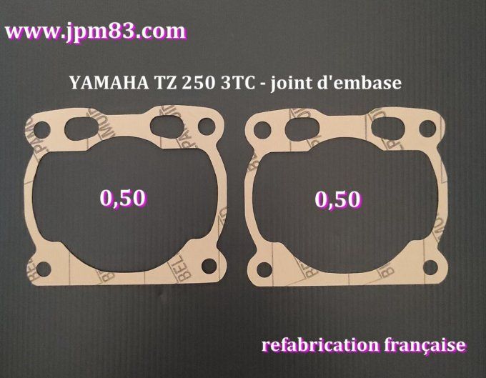 Yamaha  250 TZ 3TC 2 joints embase  ép. 0.50 